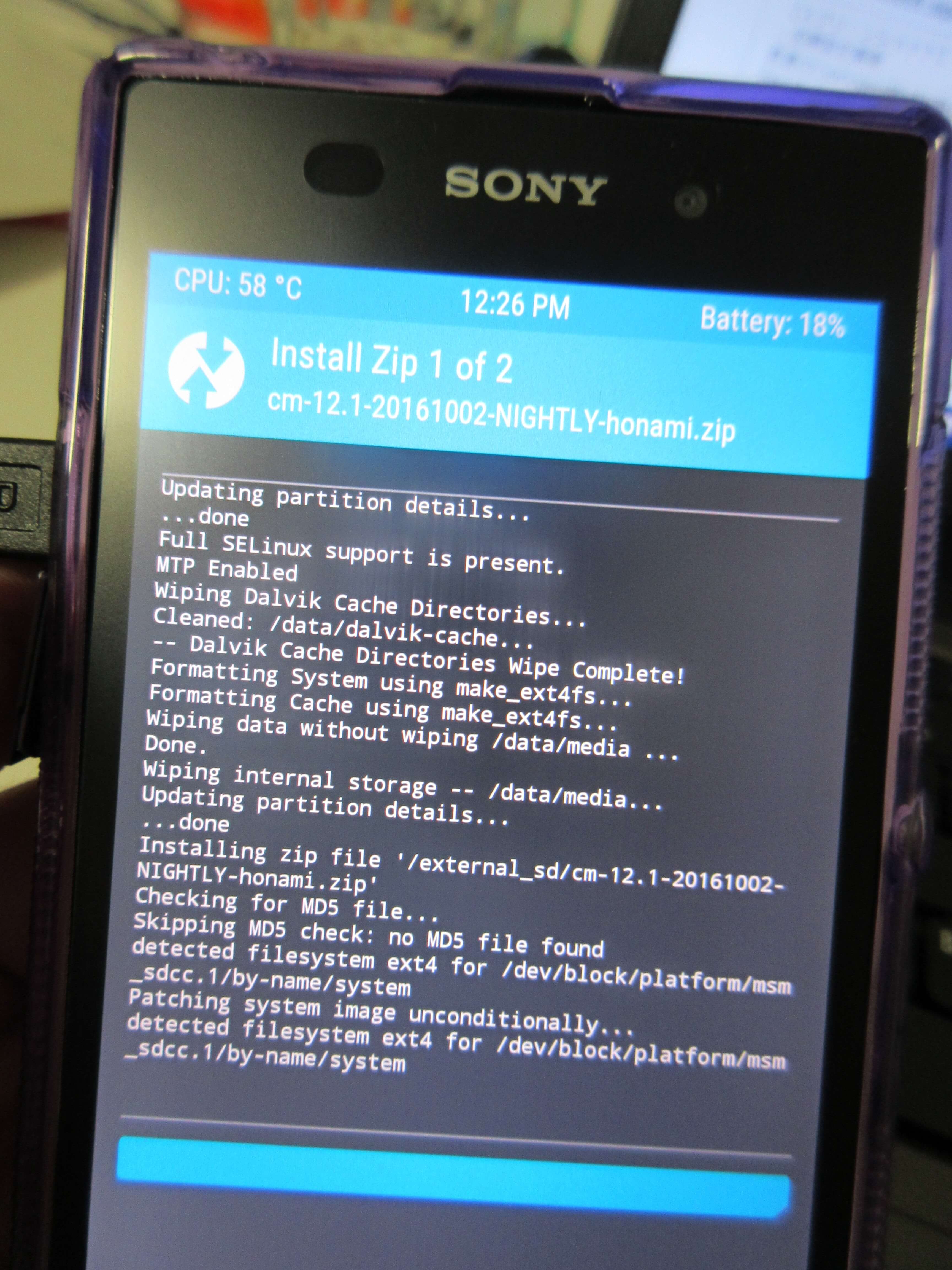 海外版XPERIA Z1のサムネイル