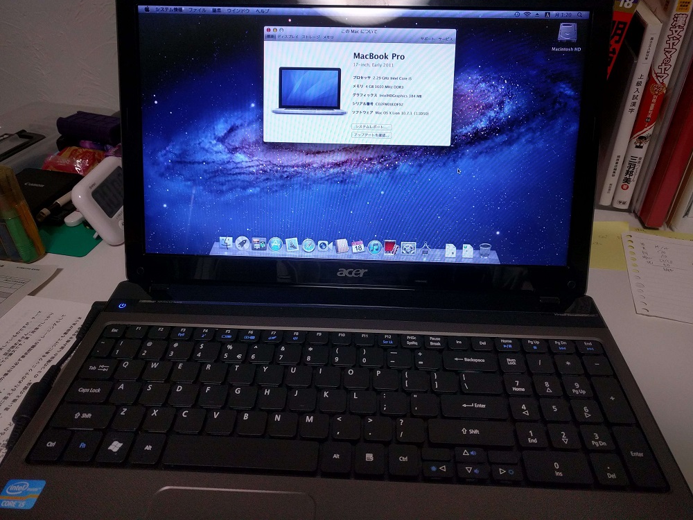 古いPCでのHackintoshのサムネイル